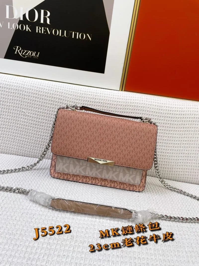 Michael Kors J5522 Pink 23cm Chain Crossbody Bag