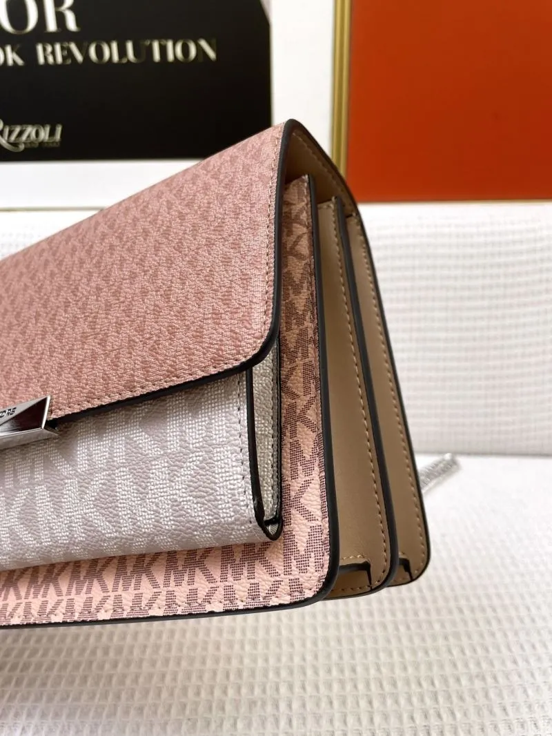 Michael Kors J5522 Pink 23cm Chain Crossbody Bag - Image 5
