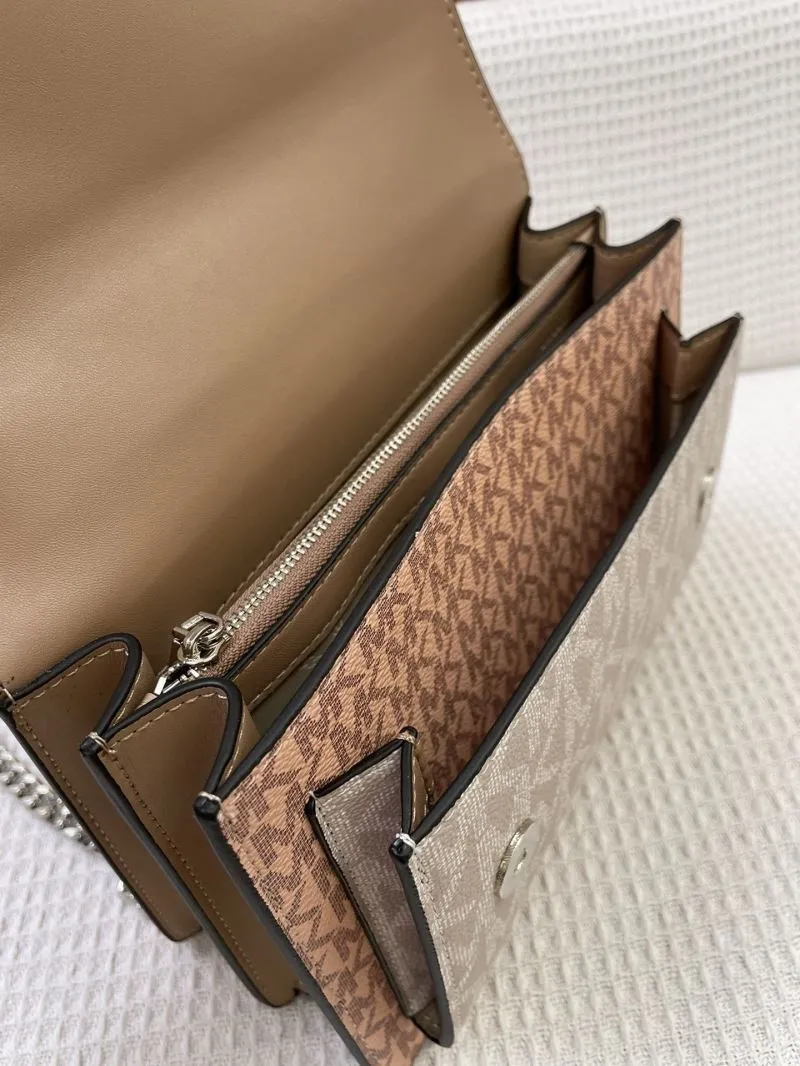 Michael Kors J5522 Pink 23cm Chain Crossbody Bag - Image 8