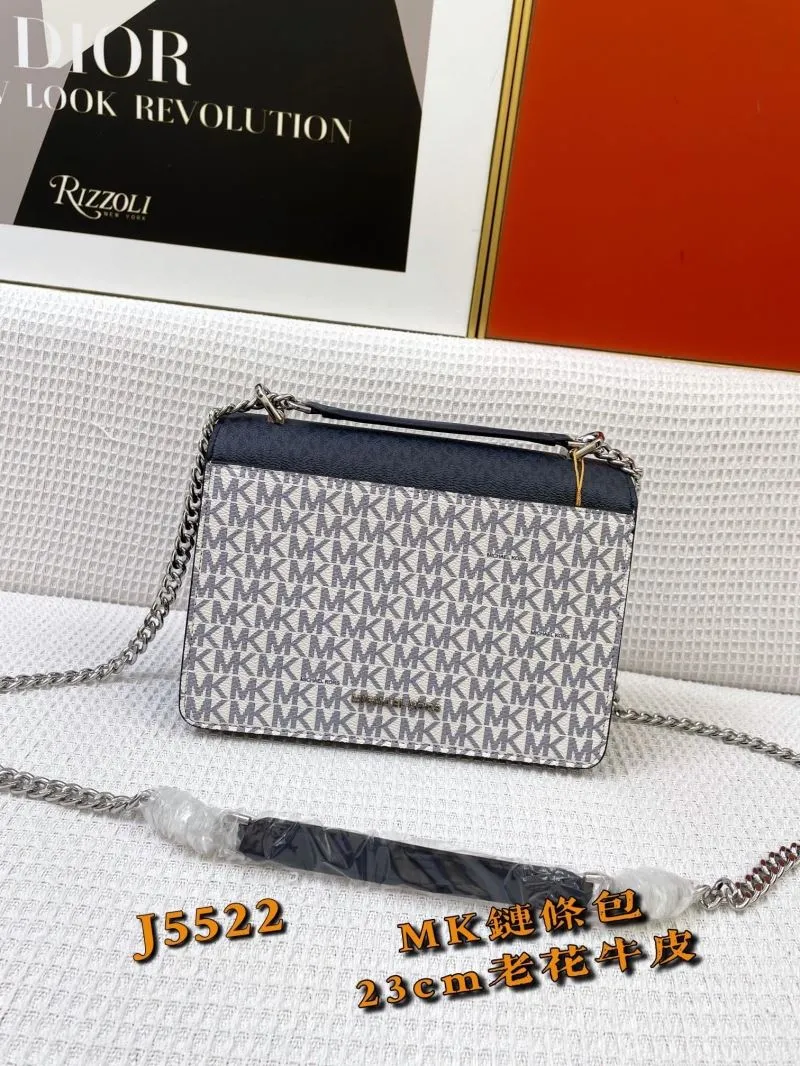 Alternative view of Michael Kors J5522 Monogram Chain Satchel Bag 23cm