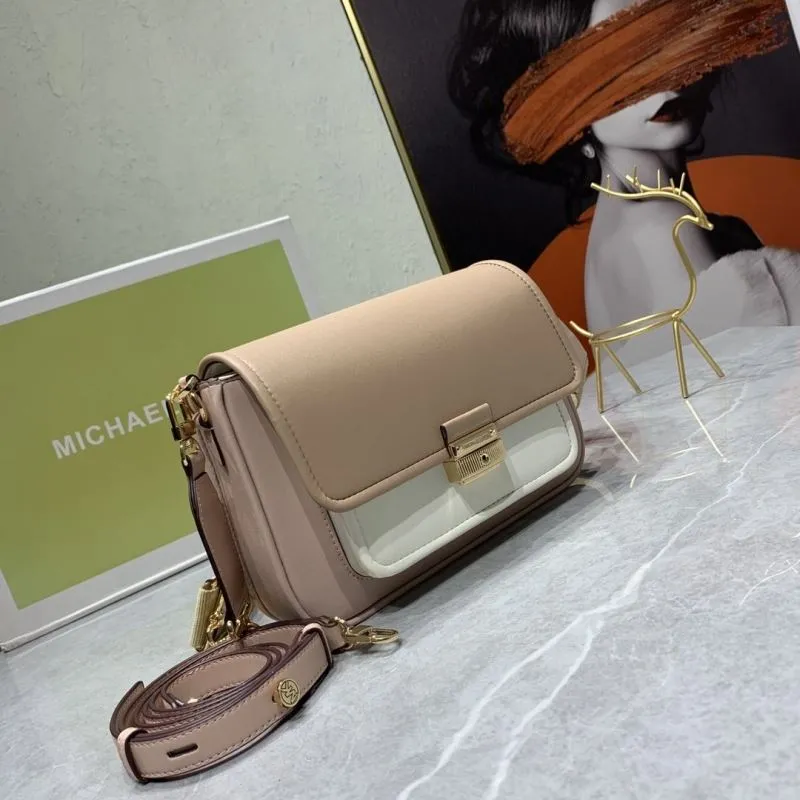 Alternative view of Michael Kors Beige White Satchel Crossbody Bag