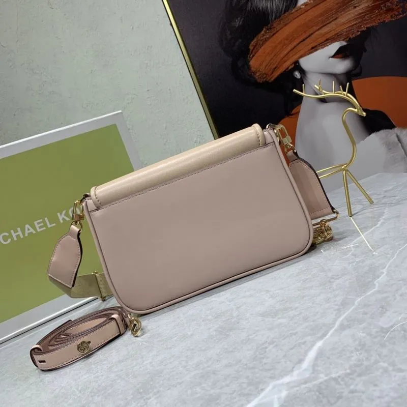 Michael Kors Beige White Satchel Crossbody Bag - Image 3