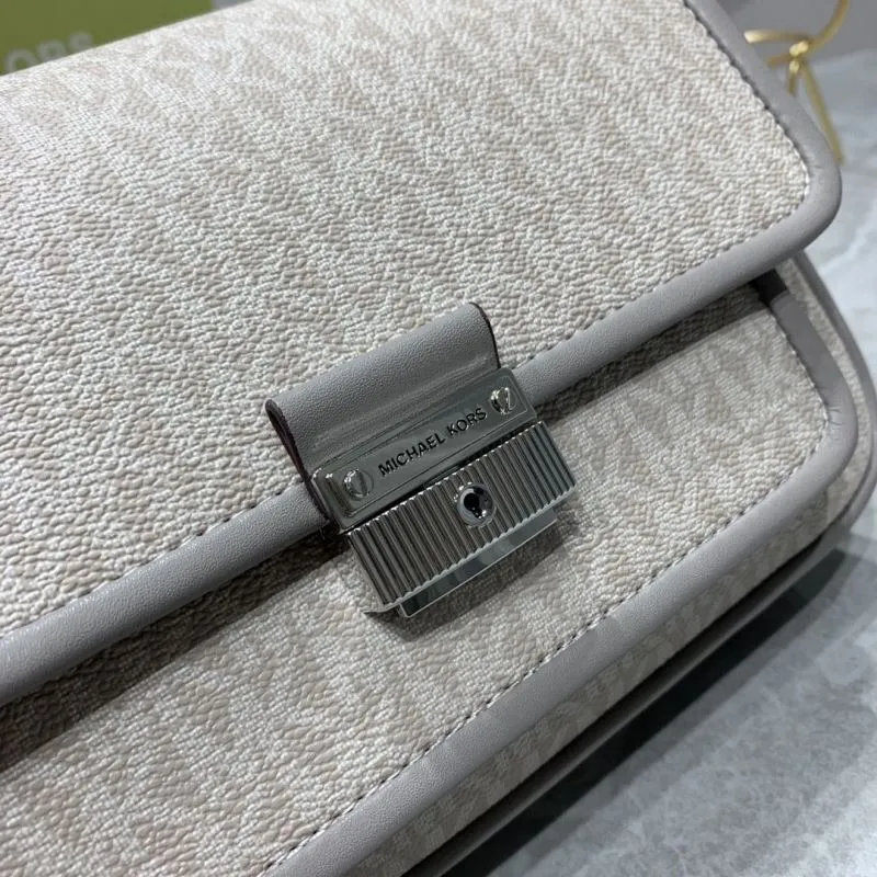 Michael Kors Gray Crossbody Satchel Bag - Image 4