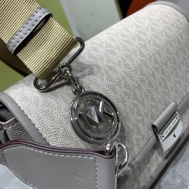 Michael Kors Gray Crossbody Satchel Bag - Image 5
