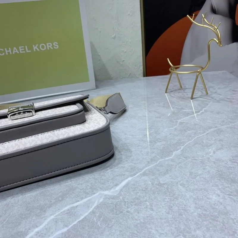 Michael Kors Gray Crossbody Satchel Bag - Image 7