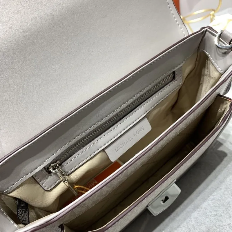 Michael Kors Gray Crossbody Satchel Bag - Image 8