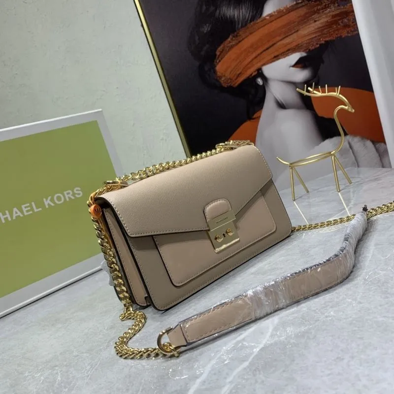 Alternative view of Michael Kors Beige Crossbody Satchel Bag 23-14-9cm