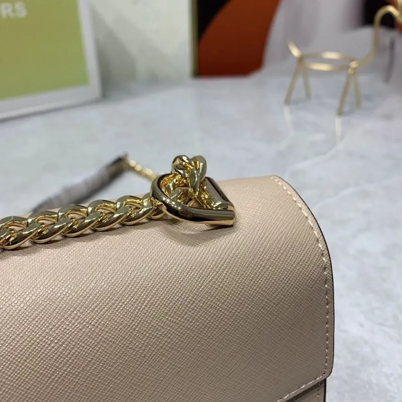 Michael Kors Beige Crossbody Satchel Bag 23-14-9cm - Image 5
