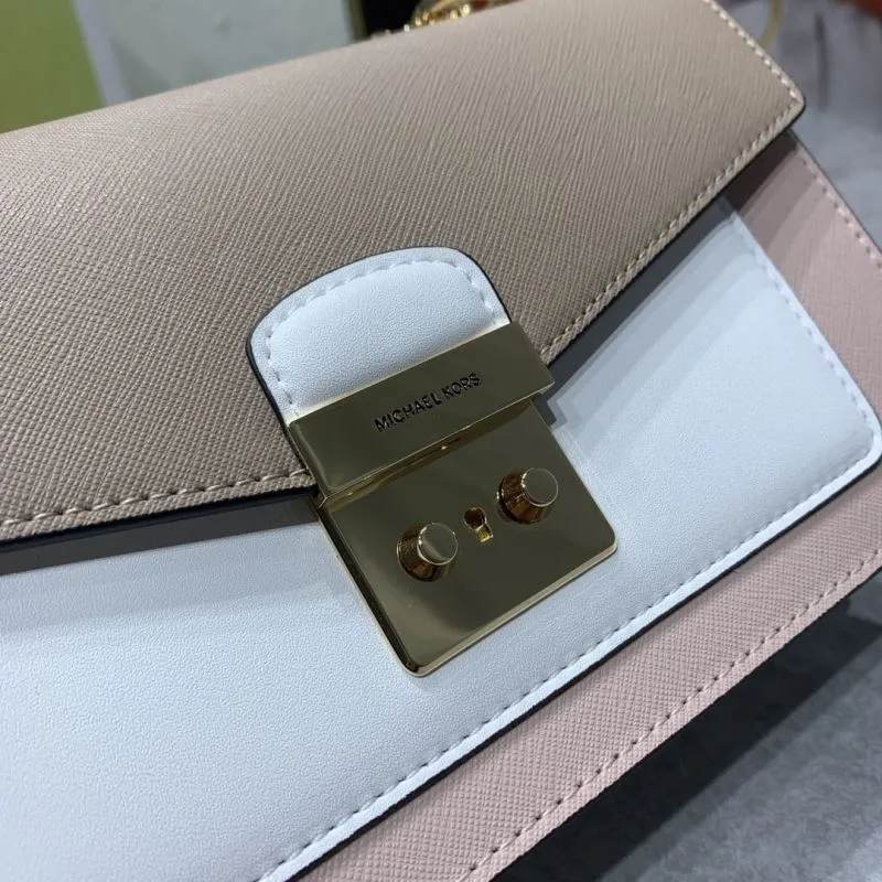 Michael Kors Color Block Satchel Crossbody Bag 23cm - Image 4