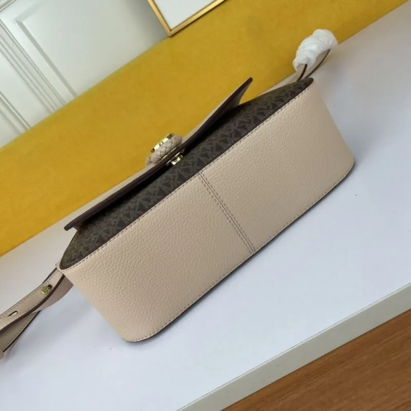 Alternative view of MK Beige Brown Monogram Satchel Bag 133