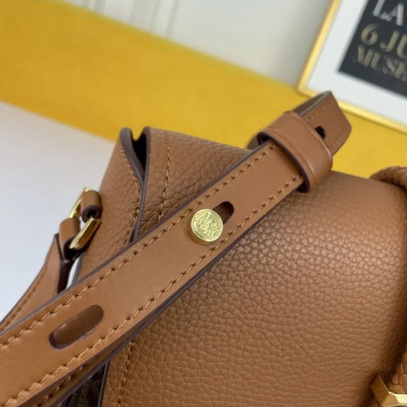 MK Brown Monogram Satchel Crossbody Bag 134 - Image 6