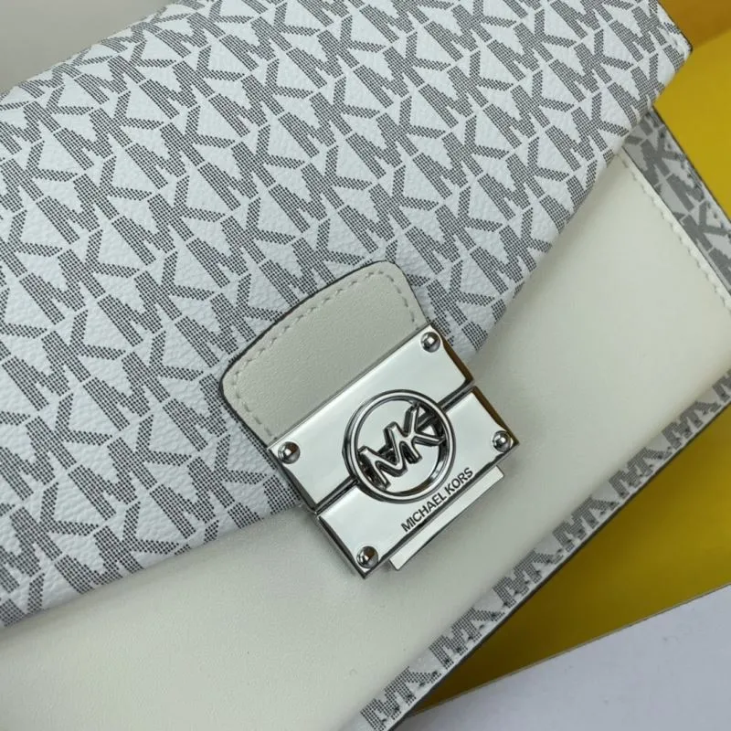 MK White Monogram Satchel Bag 137 - Image 6