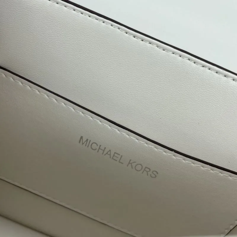 MK White Monogram Satchel Bag 137 - Image 8
