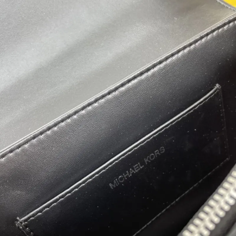 MK Two-Tone Monogram Satchel Shoulder Bag - Image 8