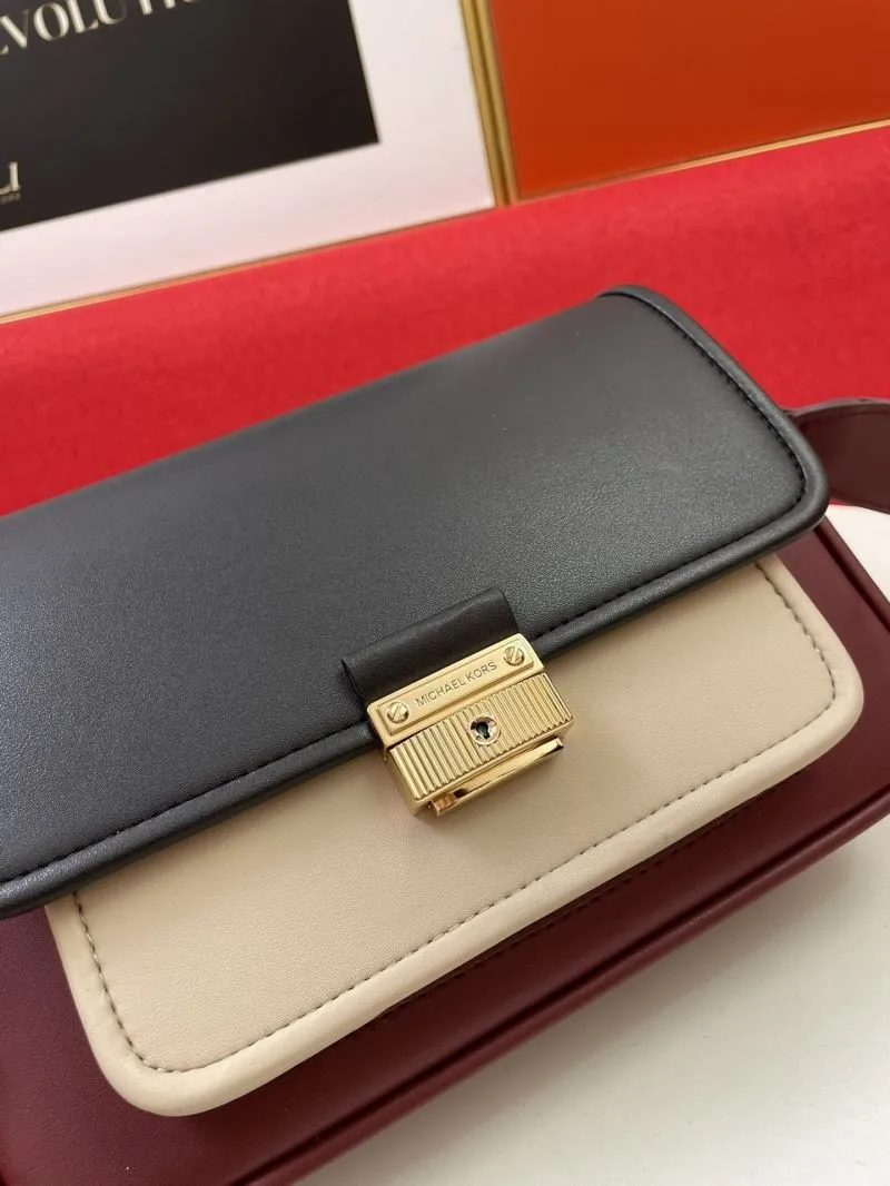 MK H2033 Leather Crossbody Satchel Bag - Image 4