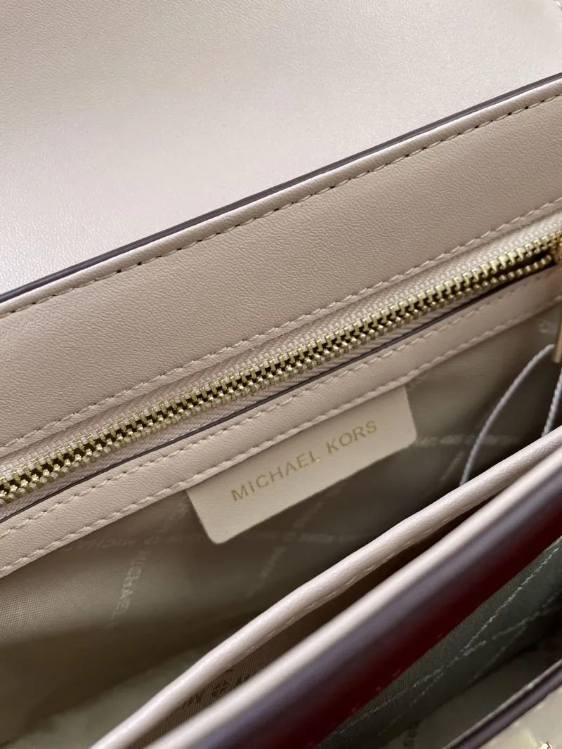 MK H2033 Leather Crossbody Satchel Bag - Image 9