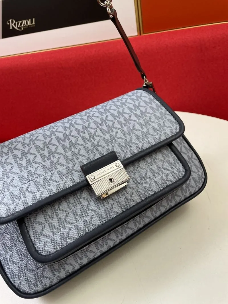 MK H2033 Light Blue Crossbody Satchel Bag - Image 4