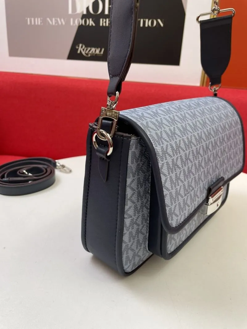 MK H2033 Light Blue Crossbody Satchel Bag - Image 7