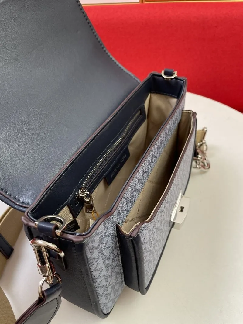 MK H2033 Light Blue Crossbody Satchel Bag - Image 8