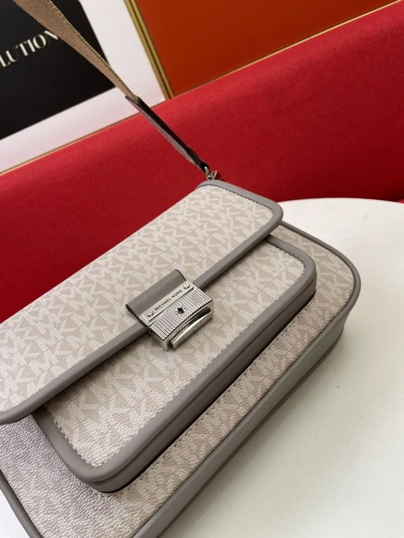 MK H2033 Monogram Crossbody Satchel Bag - Image 5