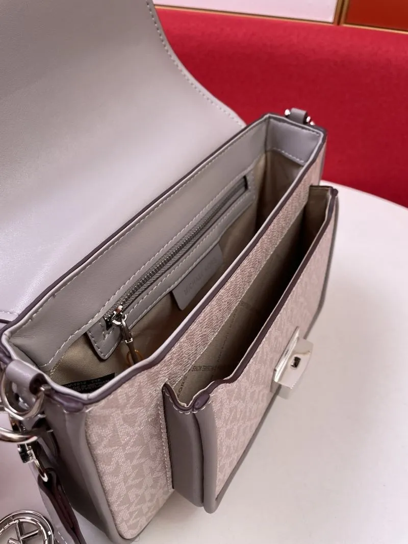 MK H2033 Monogram Crossbody Satchel Bag - Image 8