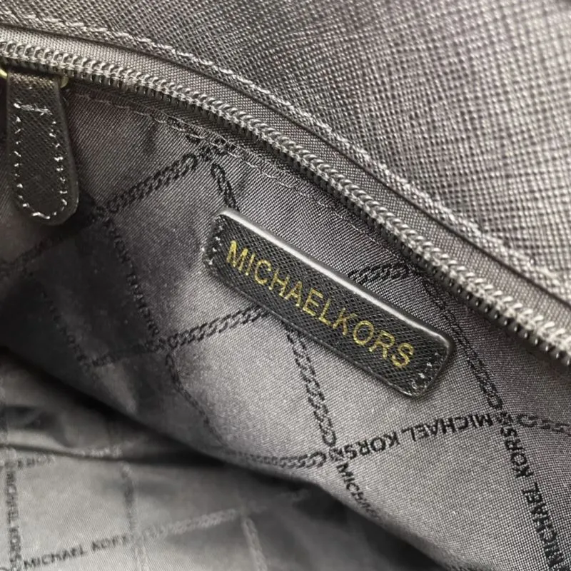 Michael Kors Black Monogram Small Tote Crossbody Bag - Image 9