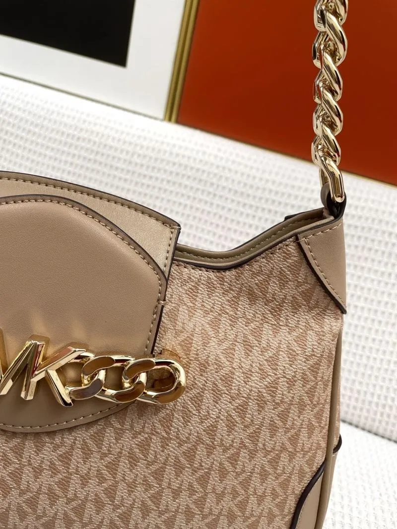 MK Beige Shoulder Bag with Two Straps H021039 - Image 5