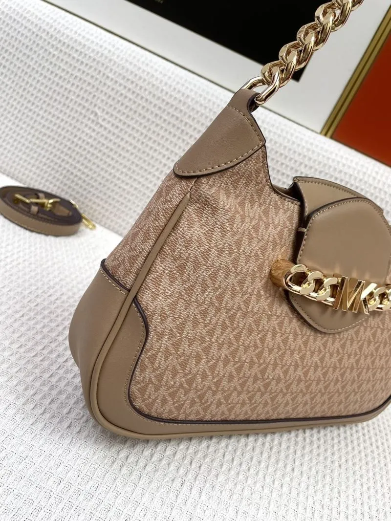 MK Beige Shoulder Bag with Two Straps H021039 - Image 6