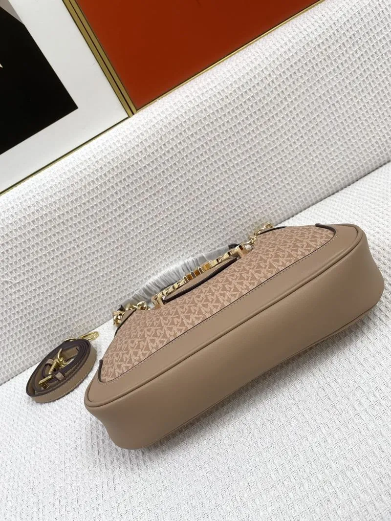 MK Beige Shoulder Bag with Two Straps H021039 - Image 7