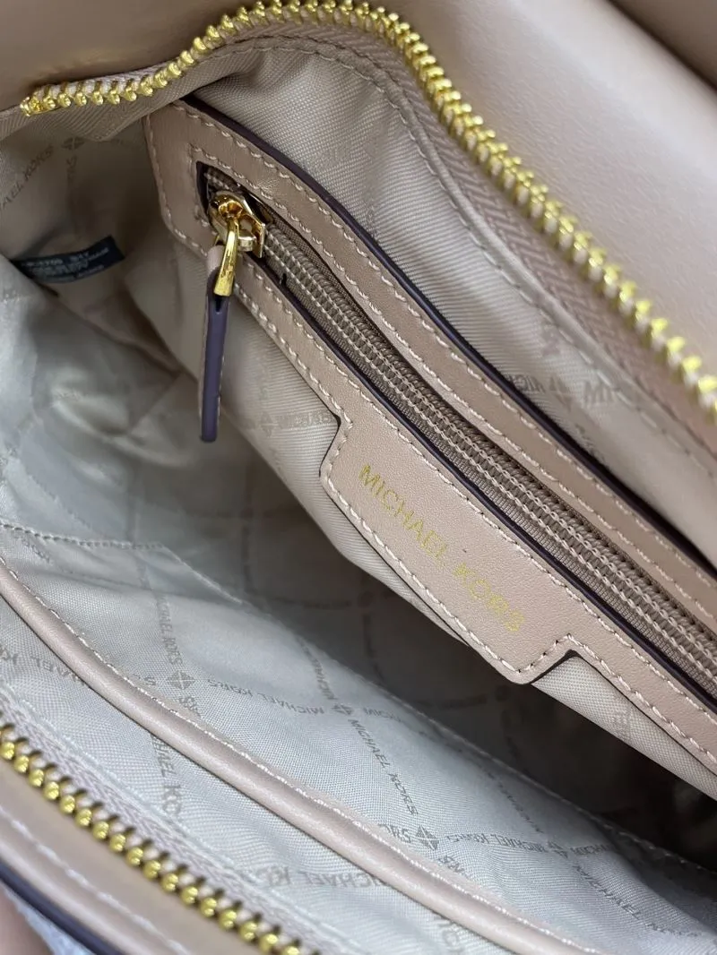 MK Beige Shoulder Bag with Two Straps H021039 - Image 9