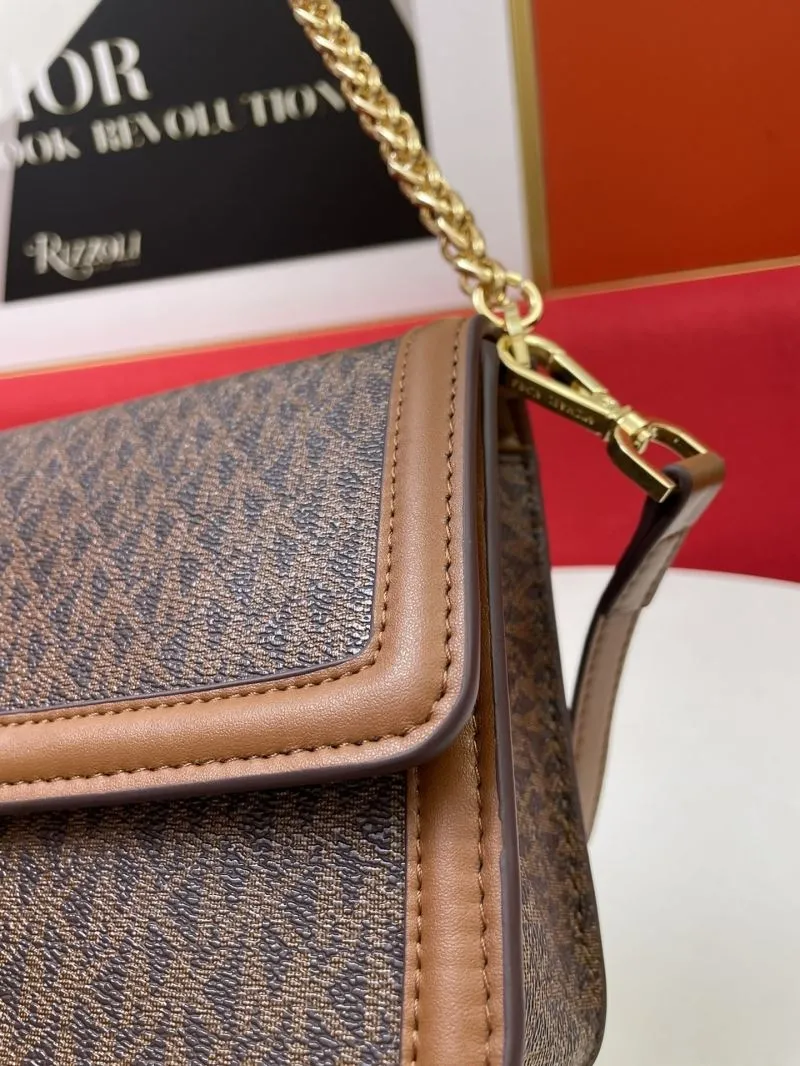 MK Brown Shoulder Crossbody Bag - Image 5