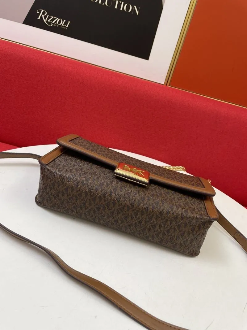 MK Brown Shoulder Crossbody Bag - Image 6