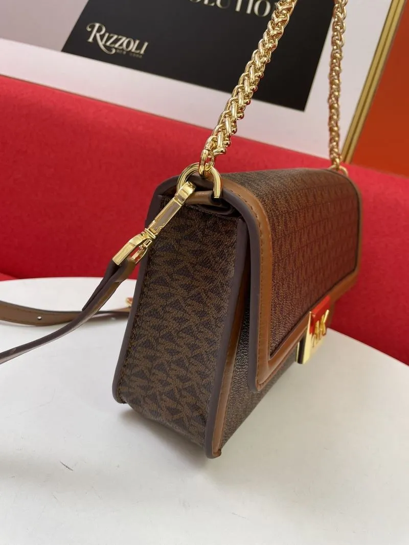 MK Brown Shoulder Crossbody Bag - Image 7