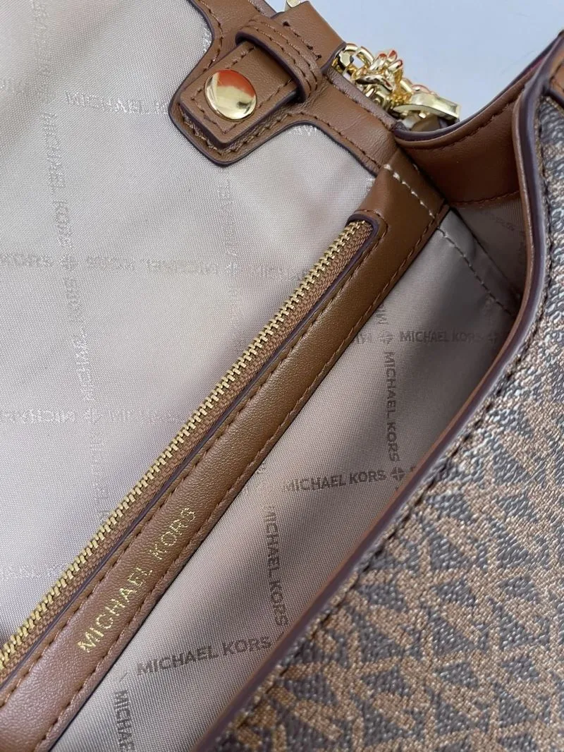 MK Brown Shoulder Crossbody Bag - Image 9