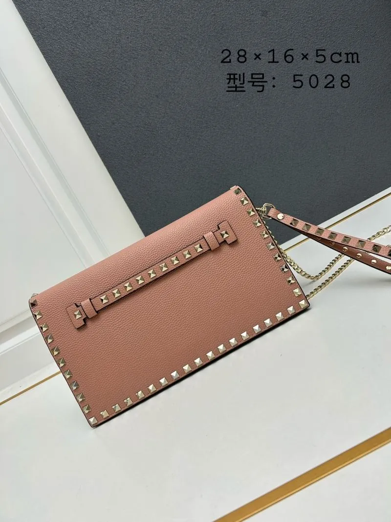 Alternative view of Valentino Pink Rockstud Clutch Bag Model 5028