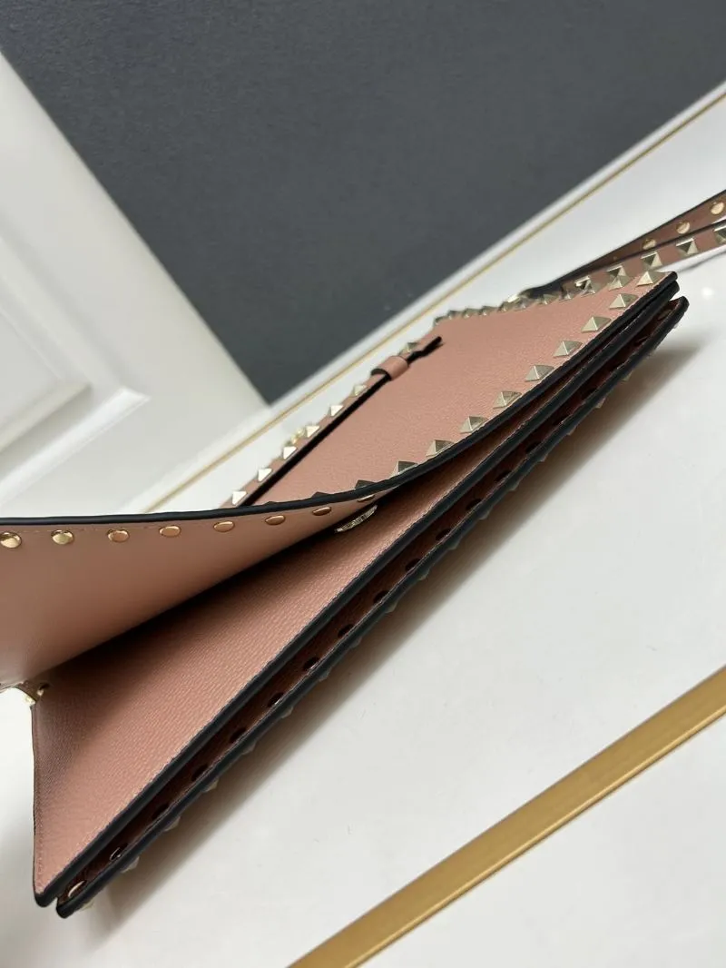 Valentino Pink Rockstud Clutch Bag Model 5028 - Image 6