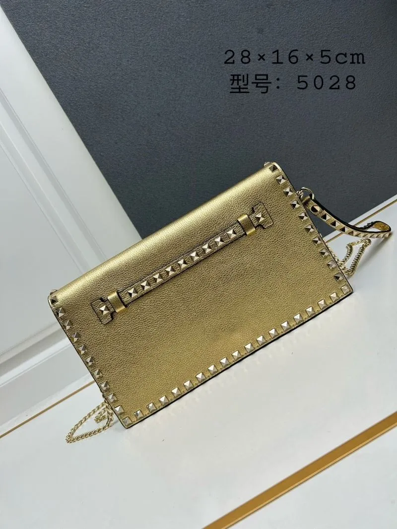 Valentino Gold Clutch Bag Model 5028