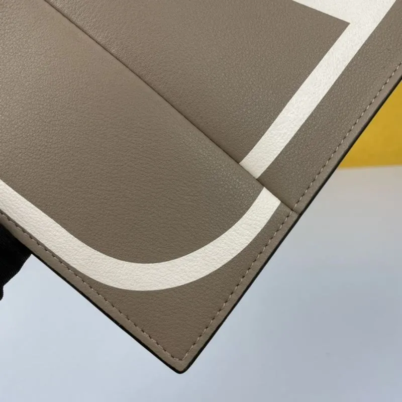 Valentino Taupe Leather Clutch Bag 42 - Image 6