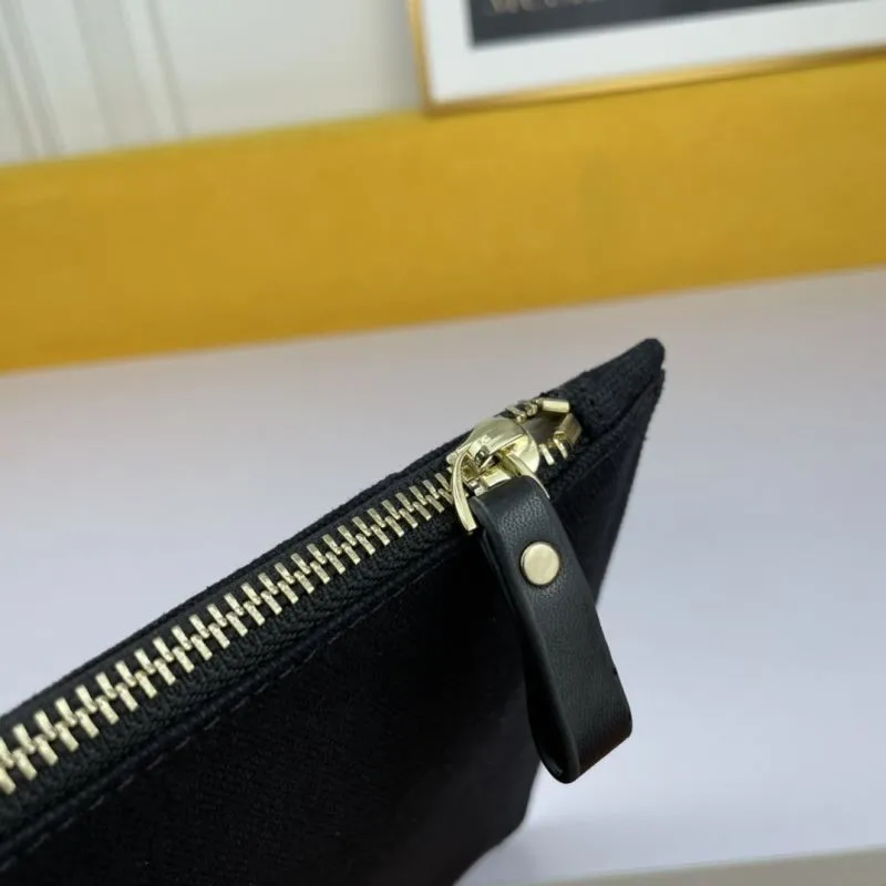 Valentino Black Canvas Clutch Bag - Image 5
