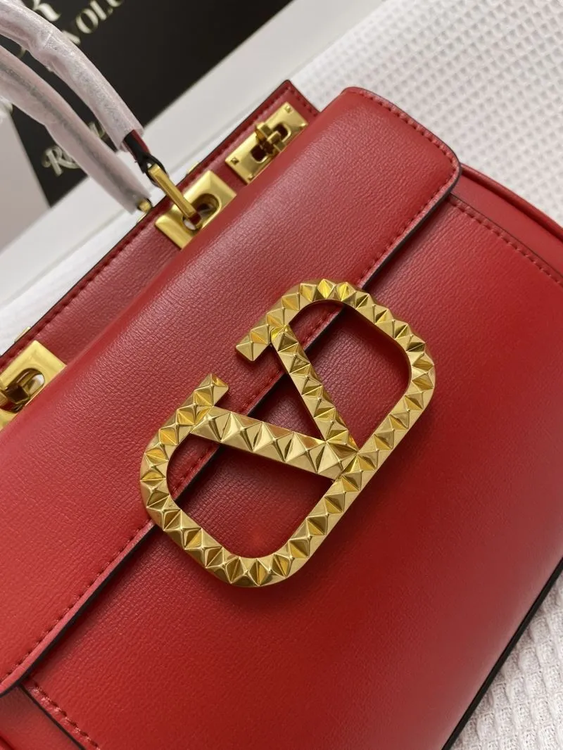 Valentino Red Leather Handbag Model 5001 - Image 4