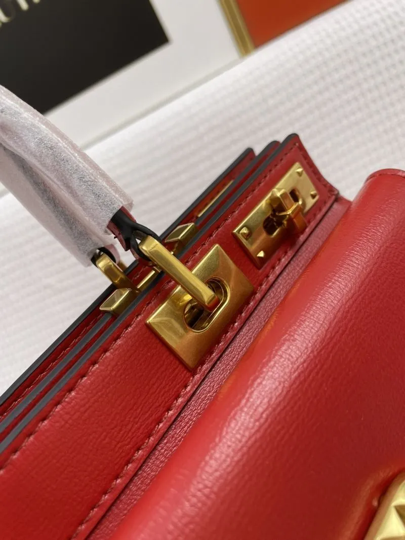 Valentino Red Leather Handbag Model 5001 - Image 5