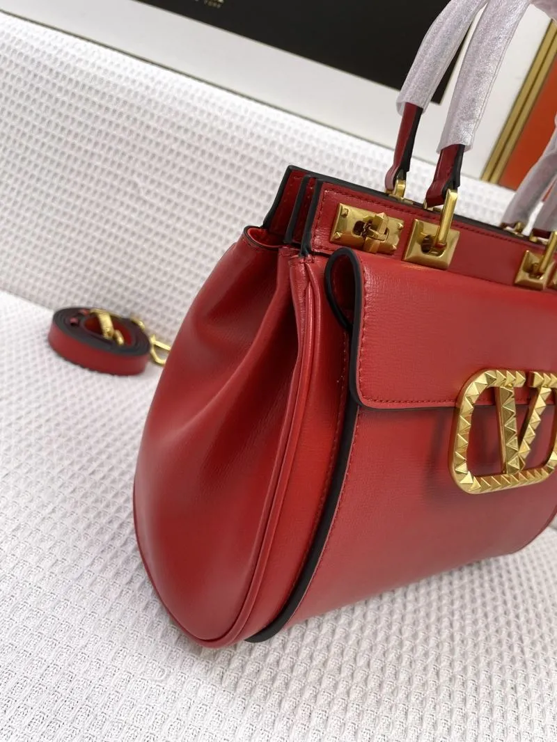 Valentino Red Leather Handbag Model 5001 - Image 6