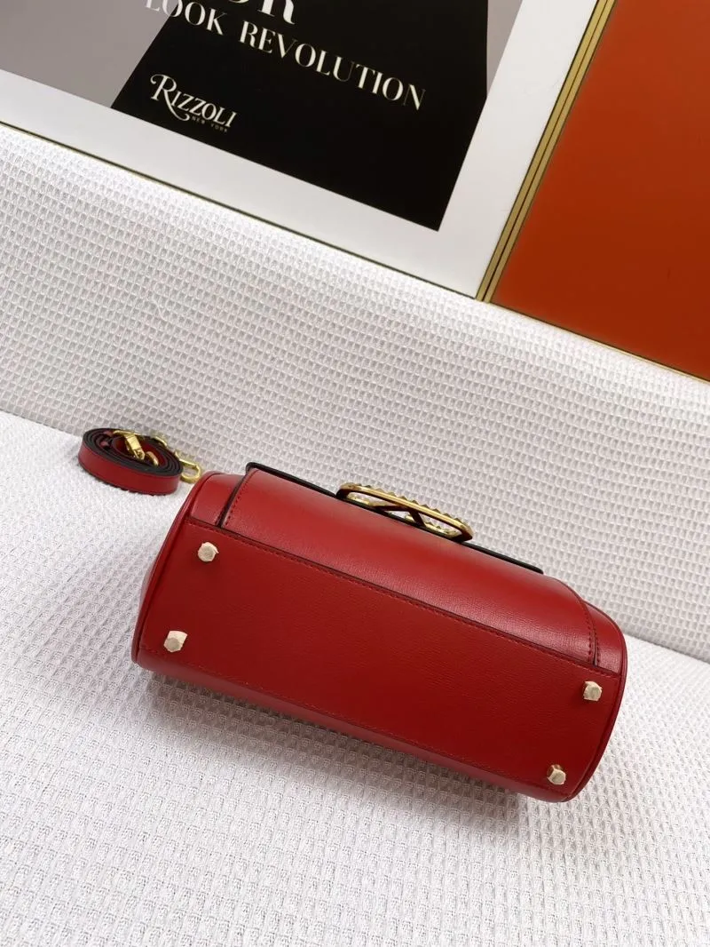 Valentino Red Leather Handbag Model 5001 - Image 7