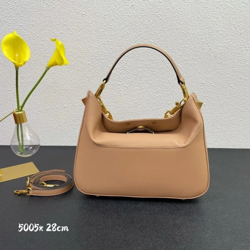 Valentino Beige Leather Hobo Bag 5005 28cm - Image 3