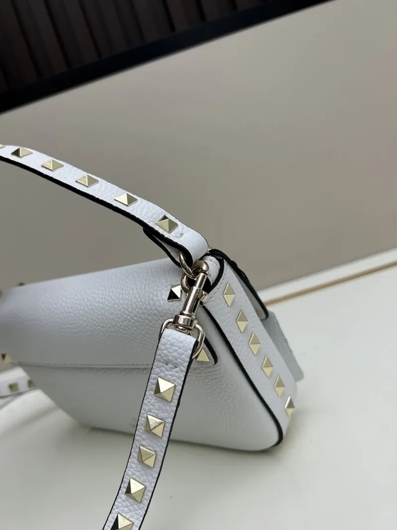 Valentino White Rockstud Crossbody Bag 0139 - Image 3