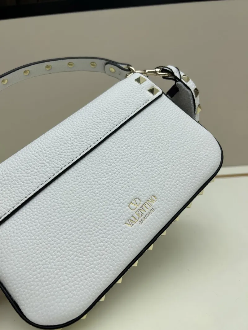 Valentino White Rockstud Crossbody Bag 0139 - Image 4