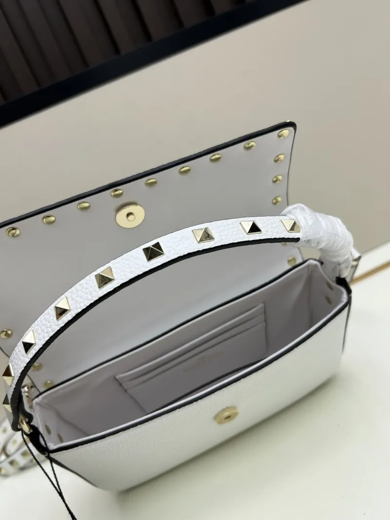 Valentino White Rockstud Crossbody Bag 0139 - Image 7