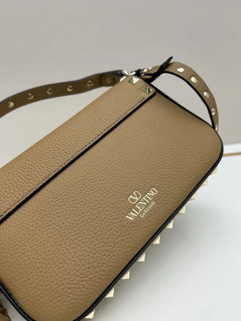 Valentino Small Tan Leather Crossbody Bag - Image 3