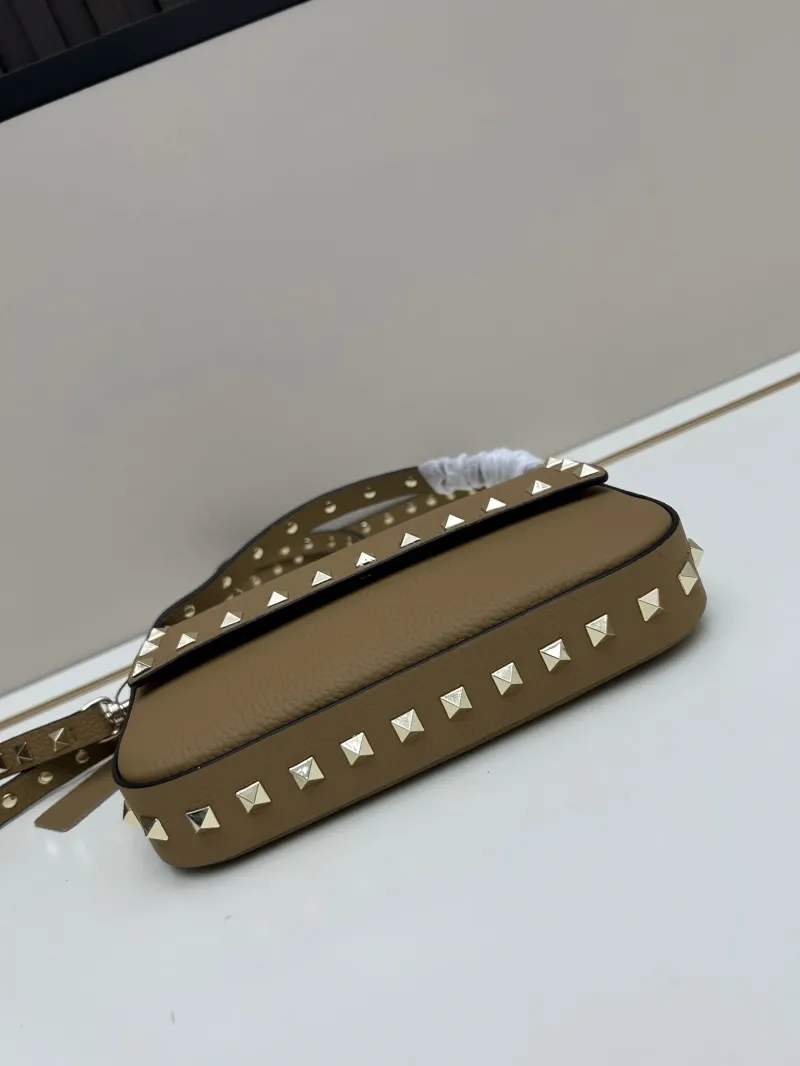 Valentino Small Tan Leather Crossbody Bag - Image 4