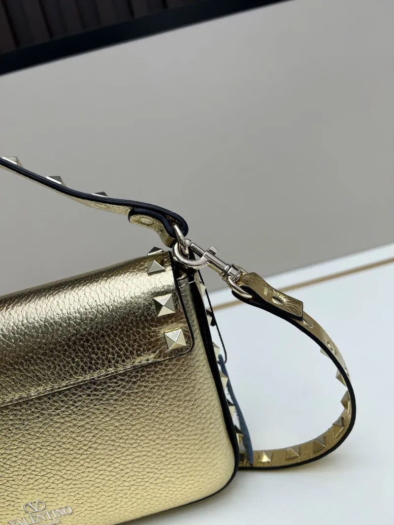 Valentino Gold Rockstud Crossbody Bag 0139 - Image 5
